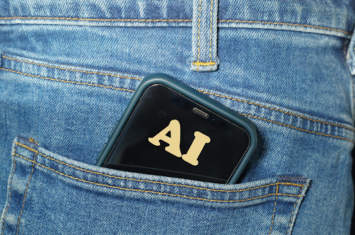 AI-app-on-phone-in-jeans-pocket